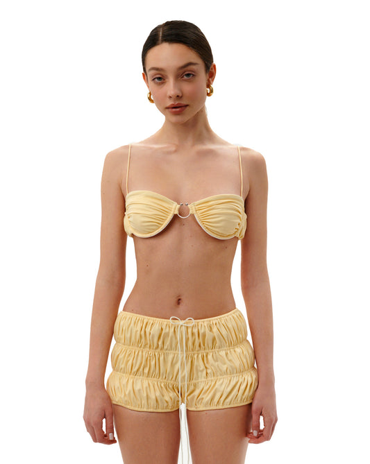 MILEY BUTTER YELLOW SHORTS